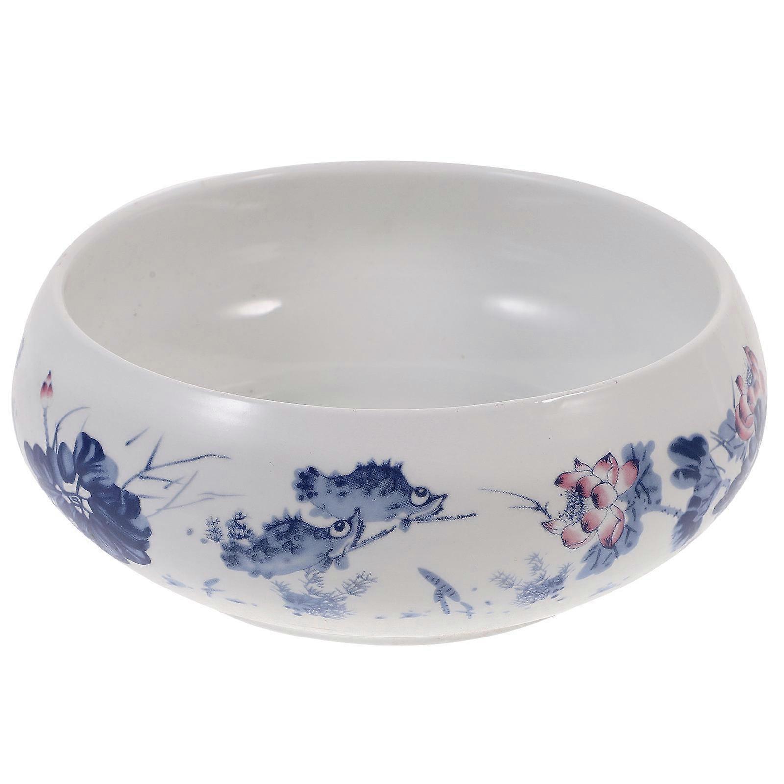 Calligraphy Brush Cylinder Ceramic Washing Tool 1Pcs Brush Washer