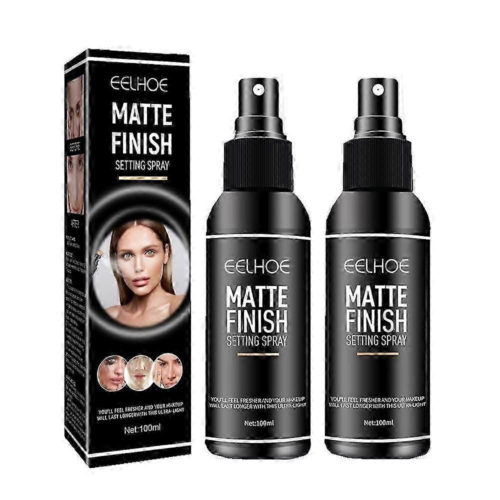 2pcs Matte Spray Lotion Moisturizing Long-lasting Hydrate Makeup Setting Oil Control