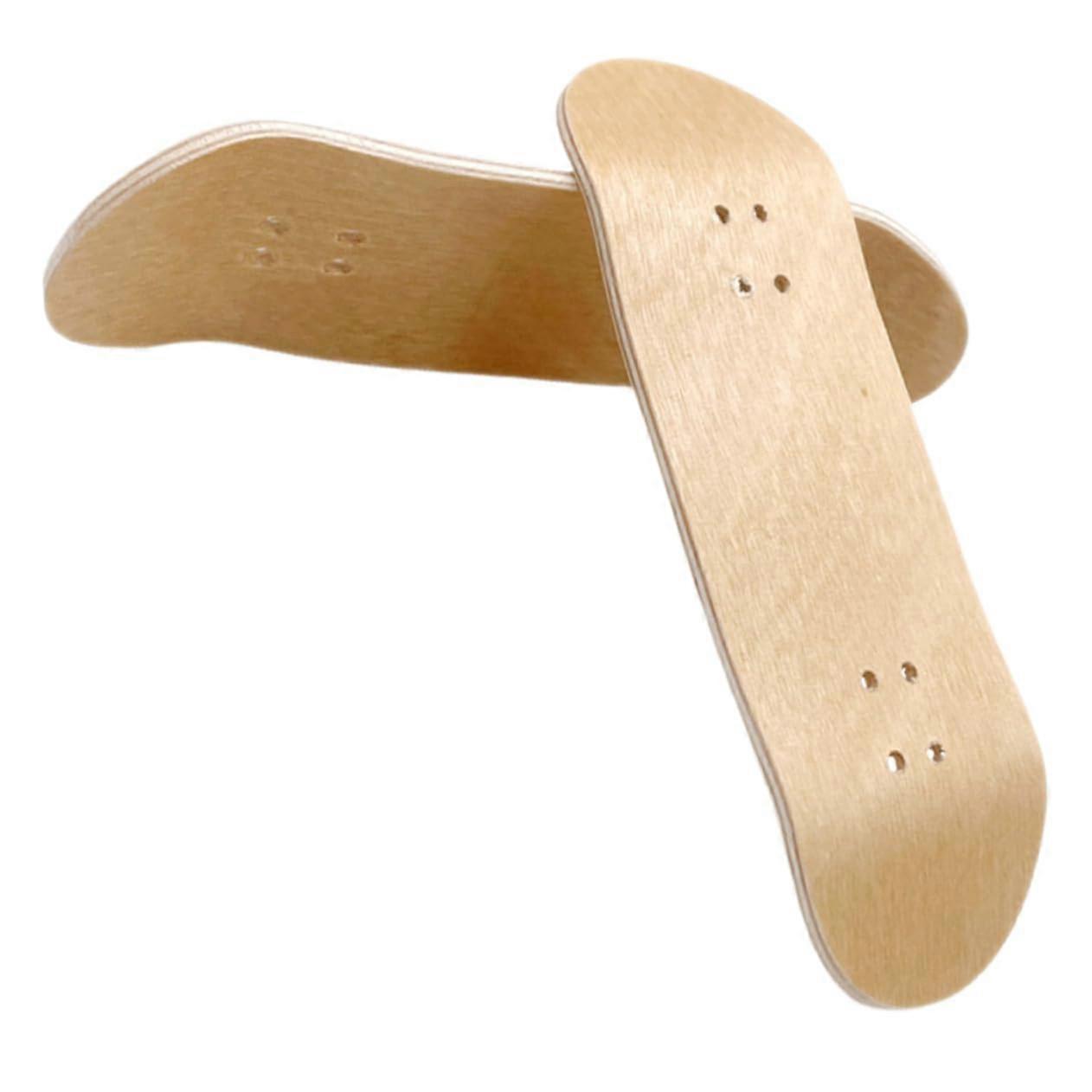 2 Pack Finger Skateboard Decks Smooth Trick Control DIY  Surface Replacement Boards