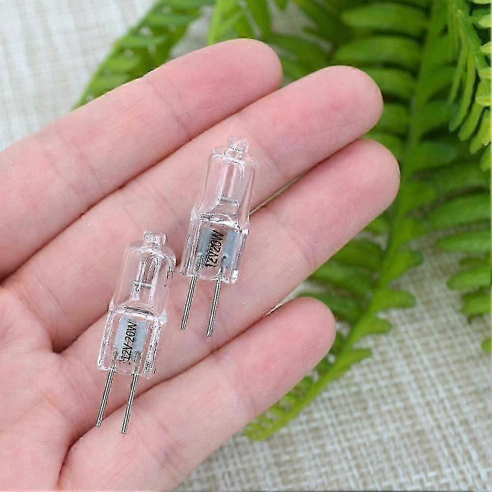 G4 Halojen Ampul 12V 10W 20W Kristal Lamba Mikroskop İğne Ampulü 2 Adet