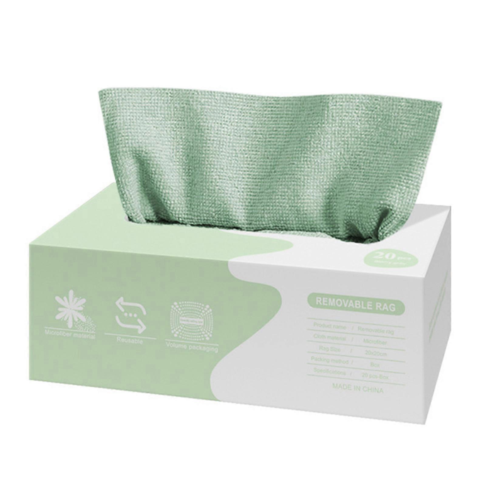 20Pcs Reusable Microfiber Cleaning Cloth Multi-Purpose Drying Wipe