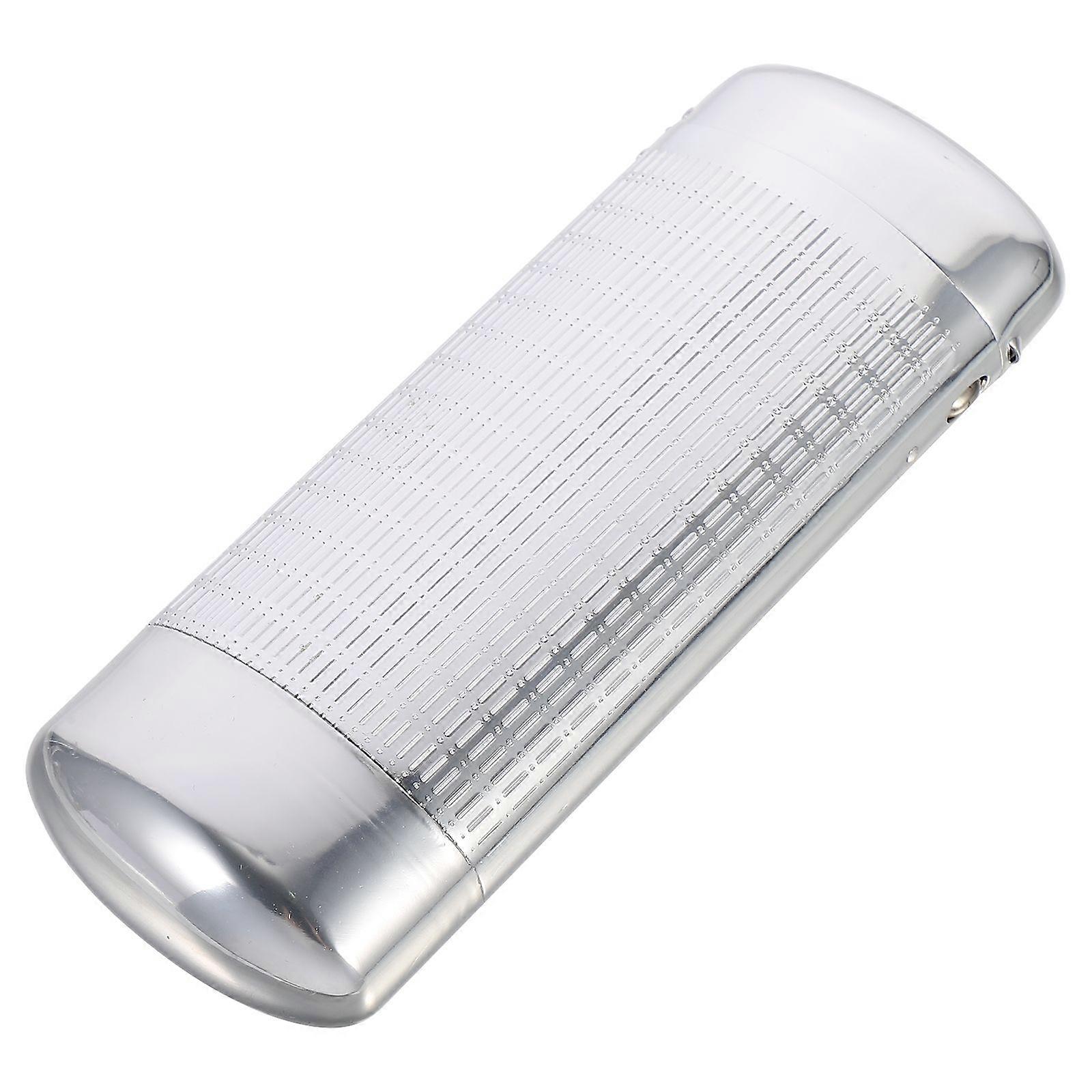 Silver Glasses Case Provides Storage Use Portable Aluminum Hard Shell