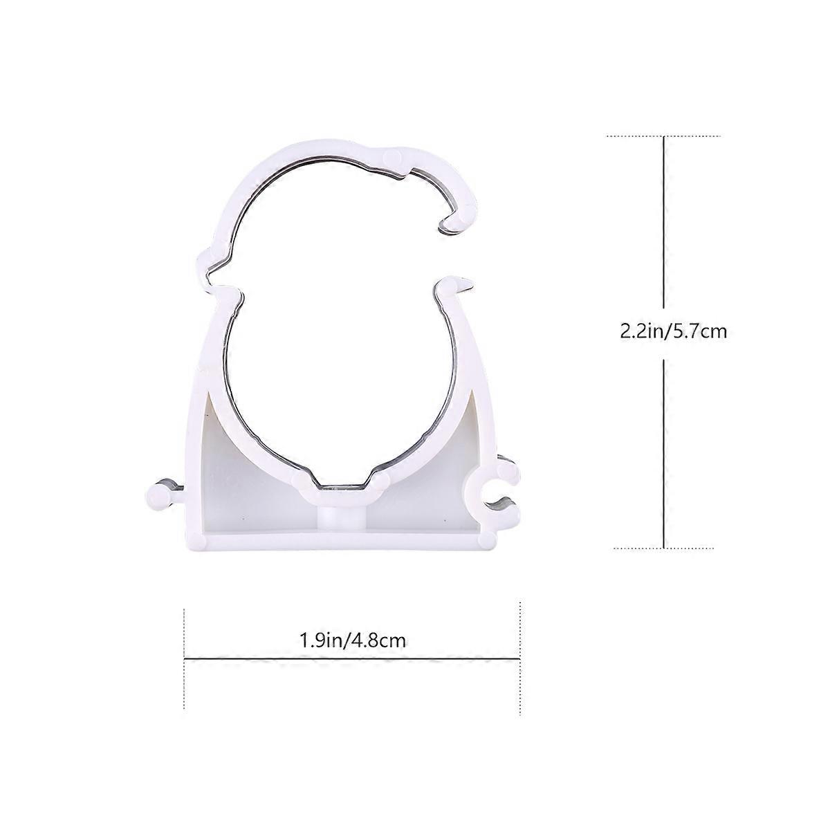 Durable Pipe Clips Rectangular Shape Easy Installation Industrial Buildings 32mm Outer Diameter 10Pcs