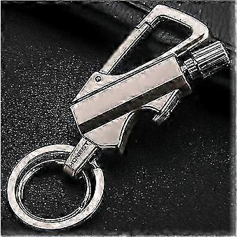Portable Multifunctional Waterproof Kerosene Lighter with Match Design - Ideal for Outdoor Use & Bottle Opening Keychain