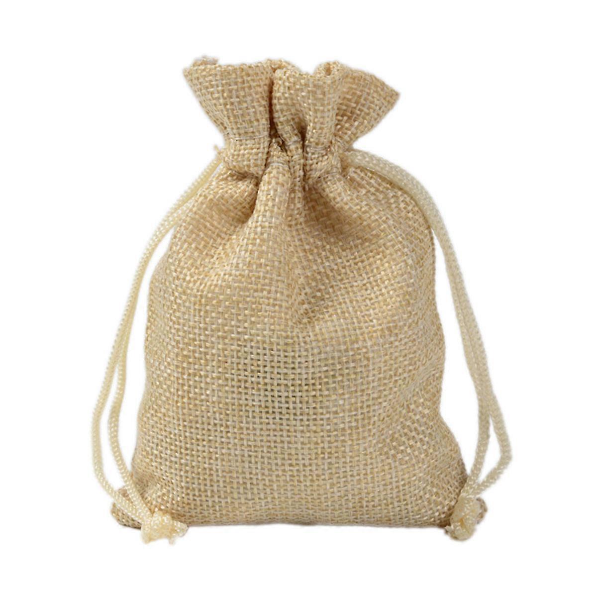 Candy Bag Linen Drawstring for Storage Use 10Pcs Assorted Color Gift Bag