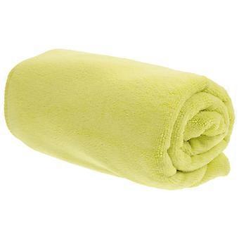 Toalhas de secagem rápida em microfibra para esportes, ideais para secar a pele, pacote com 2 unidades, cor amarela.