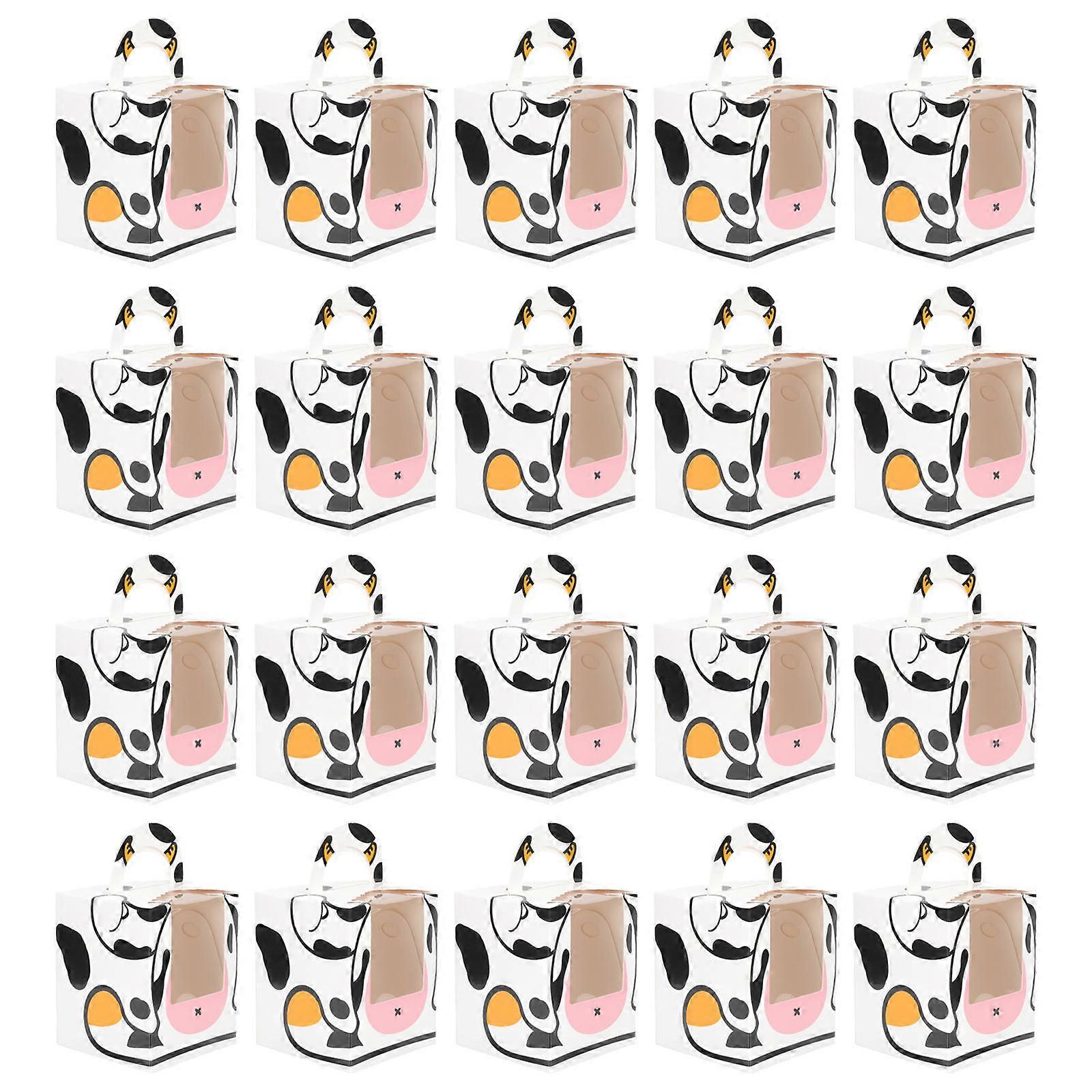 Egg Cake Box Multi-Function Cartoon Cupcake Boxes 20Pcs Pack