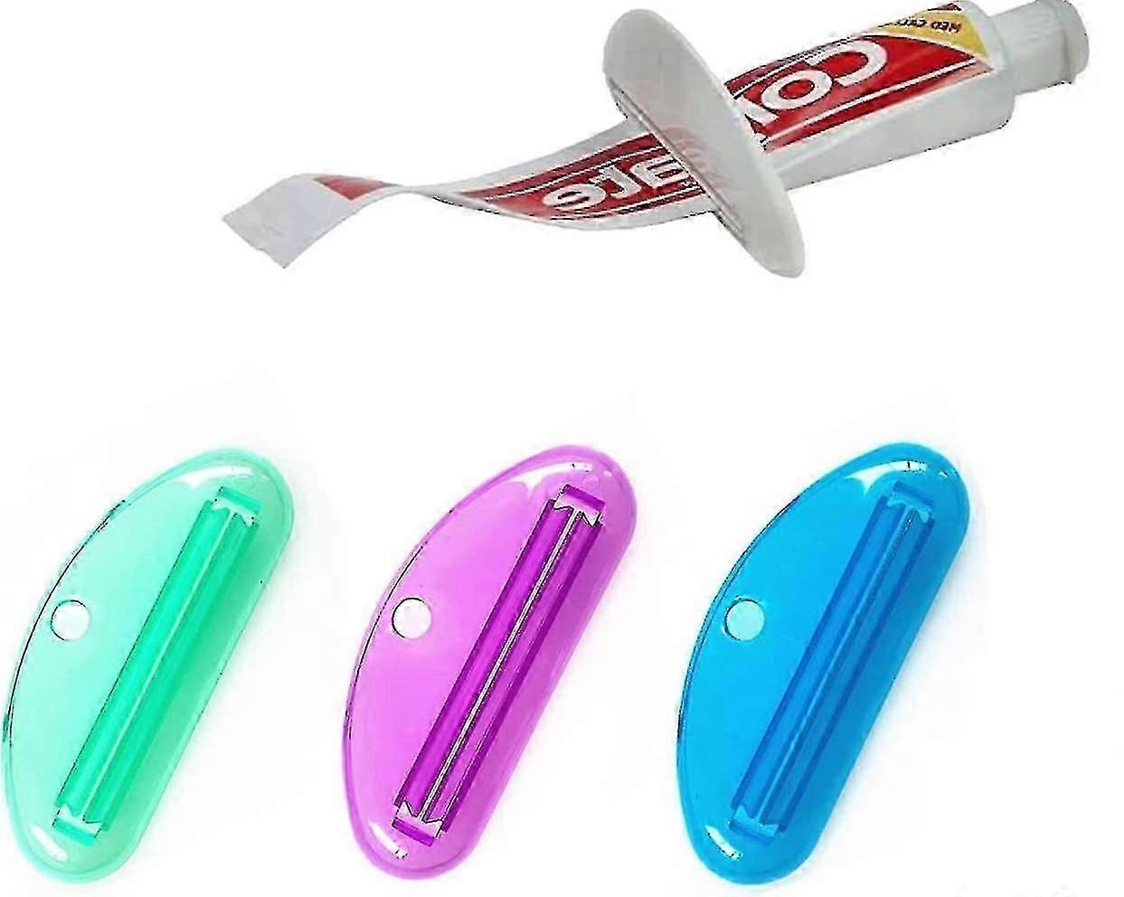 3pcs Toothpaste Tube Squeezer, Toothpaste Squeezer Dispenser, Plastic Toothpaste Clips Tube Squeeze