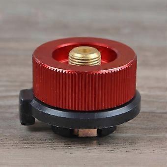Copper Self-Closing Long Gas Tank Converter Adapter for Outdoor Stove Heads