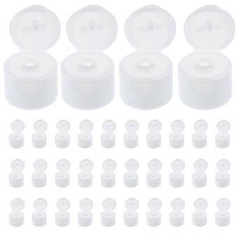 Trekdopjes voor sportflessen, lekvrij, 50 stuks, wit plastic.