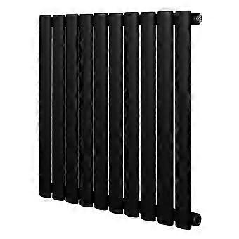 Oval Single Column Radiator 600mm x 600mm Modern Designer Single Panel Central Heating Heater Matt