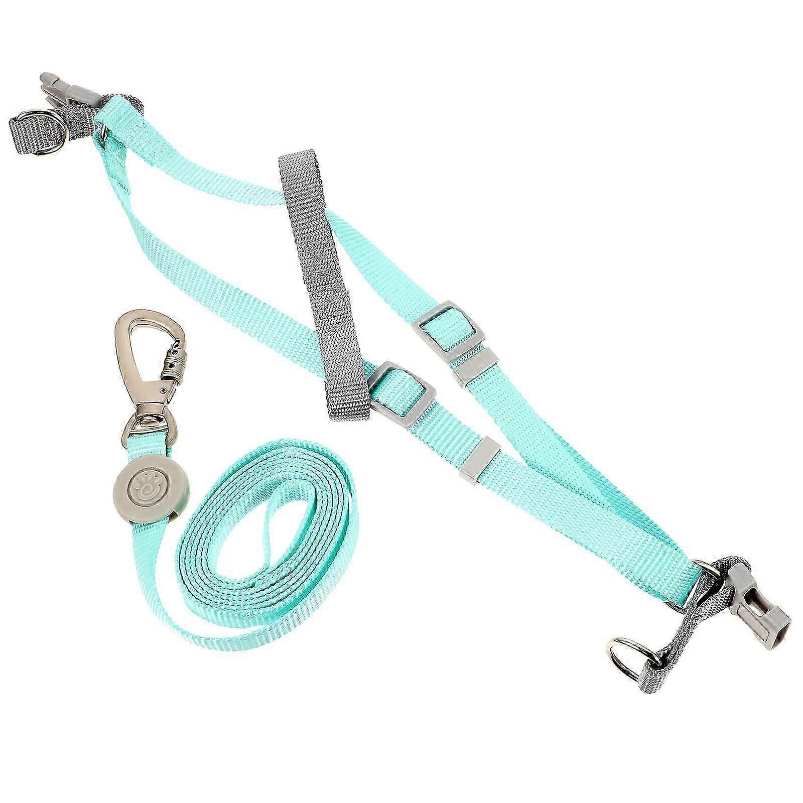 Dog Harness and Leash Adjustable Set for Puppy 4Sets Durable Polyester Material