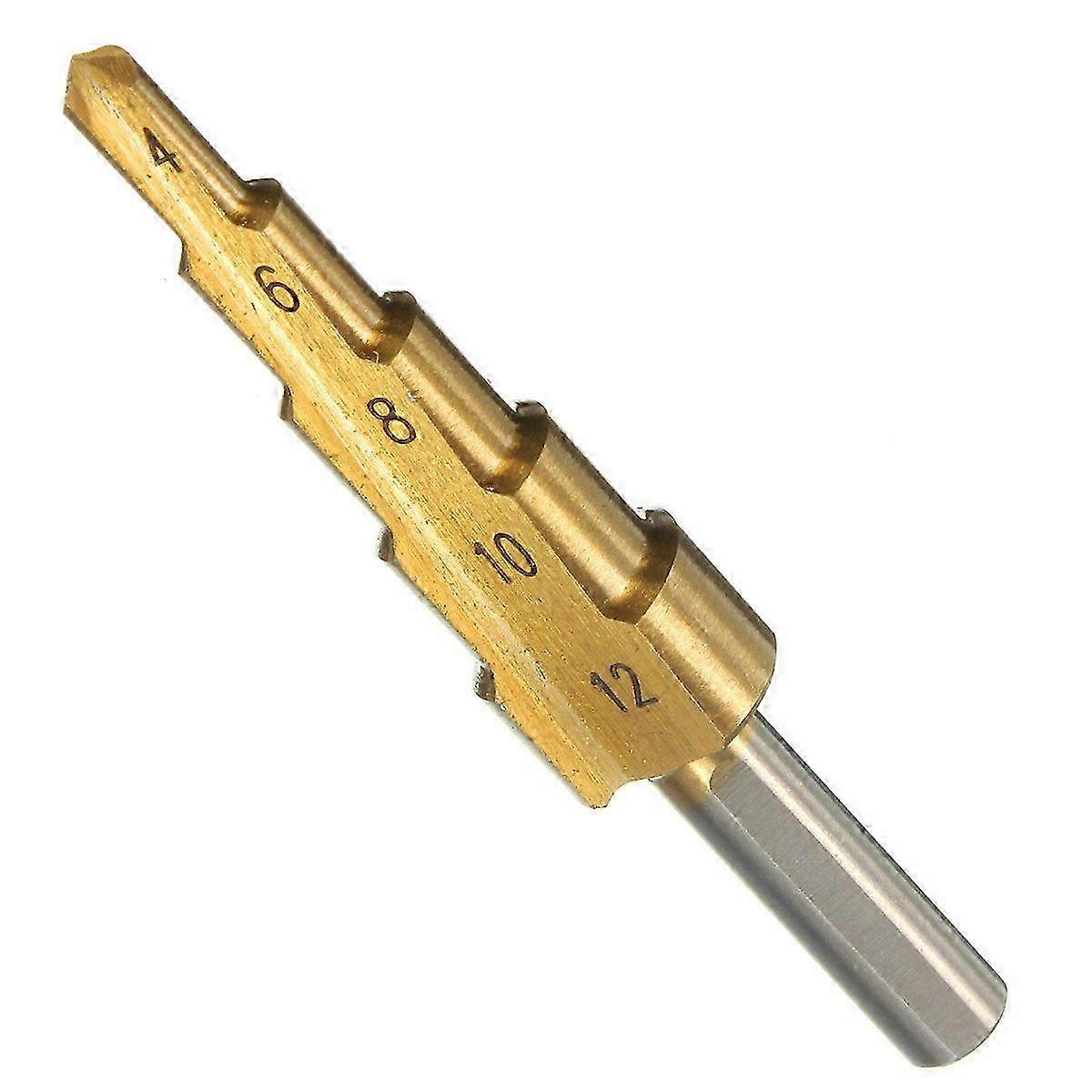 HSS drill Step drill Tapered Titanium compatible with drill screwdriver 4-12mm