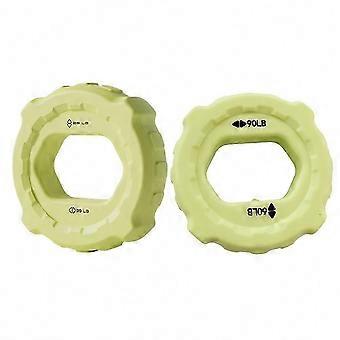 2PCS Fluorescent Green Silicone Finger Gripper Ring Hand Muscle Strengthener Wrist Trainer Exercise
