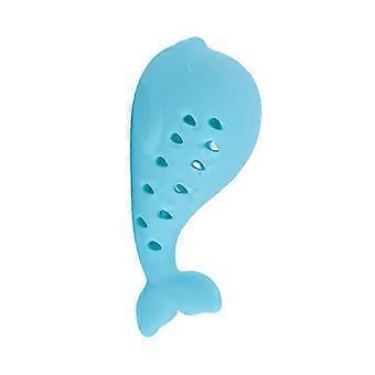 Silicone Whale Cat Chew Toy Pet Food Leakage Treat Dispensing Toy Indoor Cats Dogs Teething Cleaning Interactive Boredom Enrichment Toy
