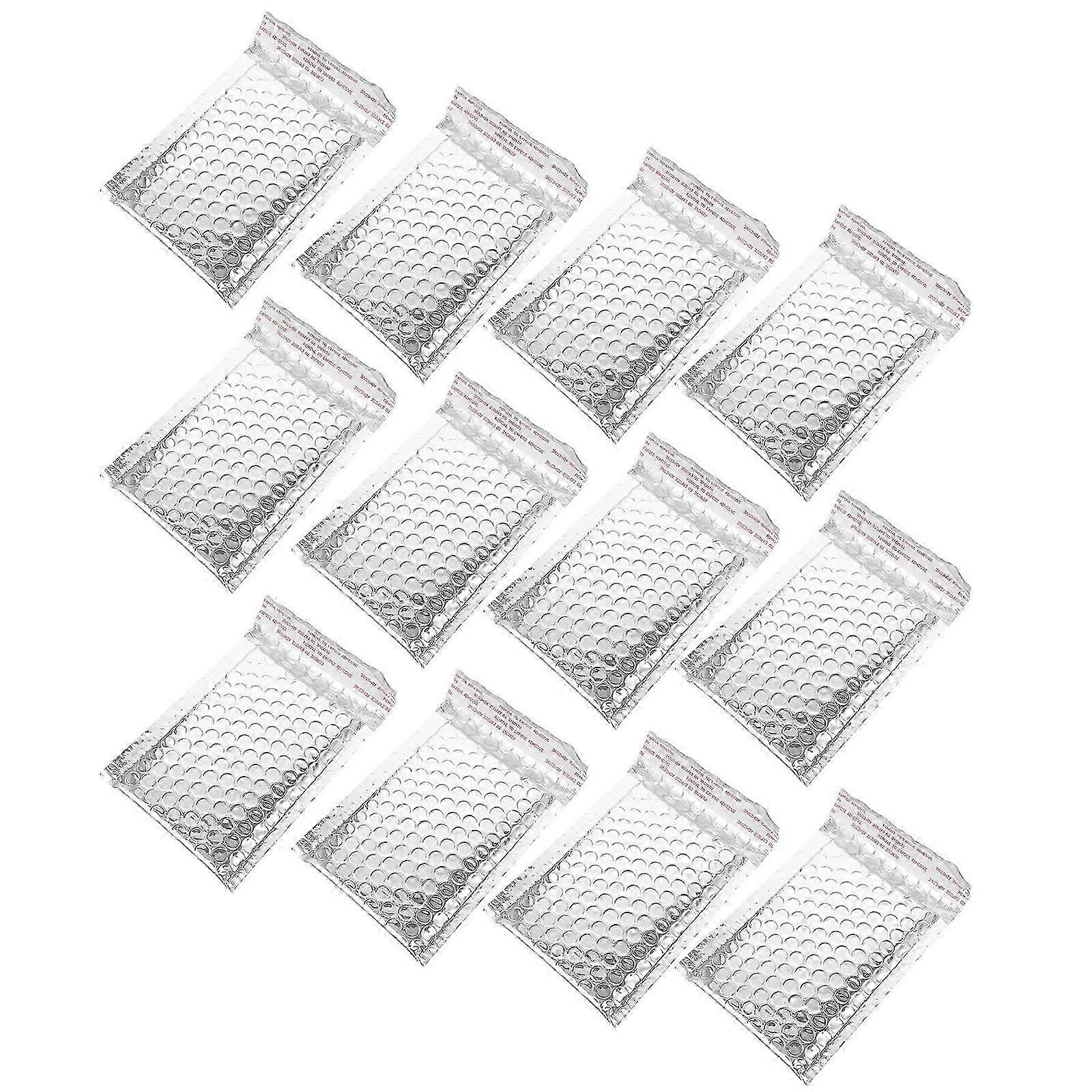 Bubble Mailing Bag Shockproof Packaging Bag for Storage Use 50Pcs Silver