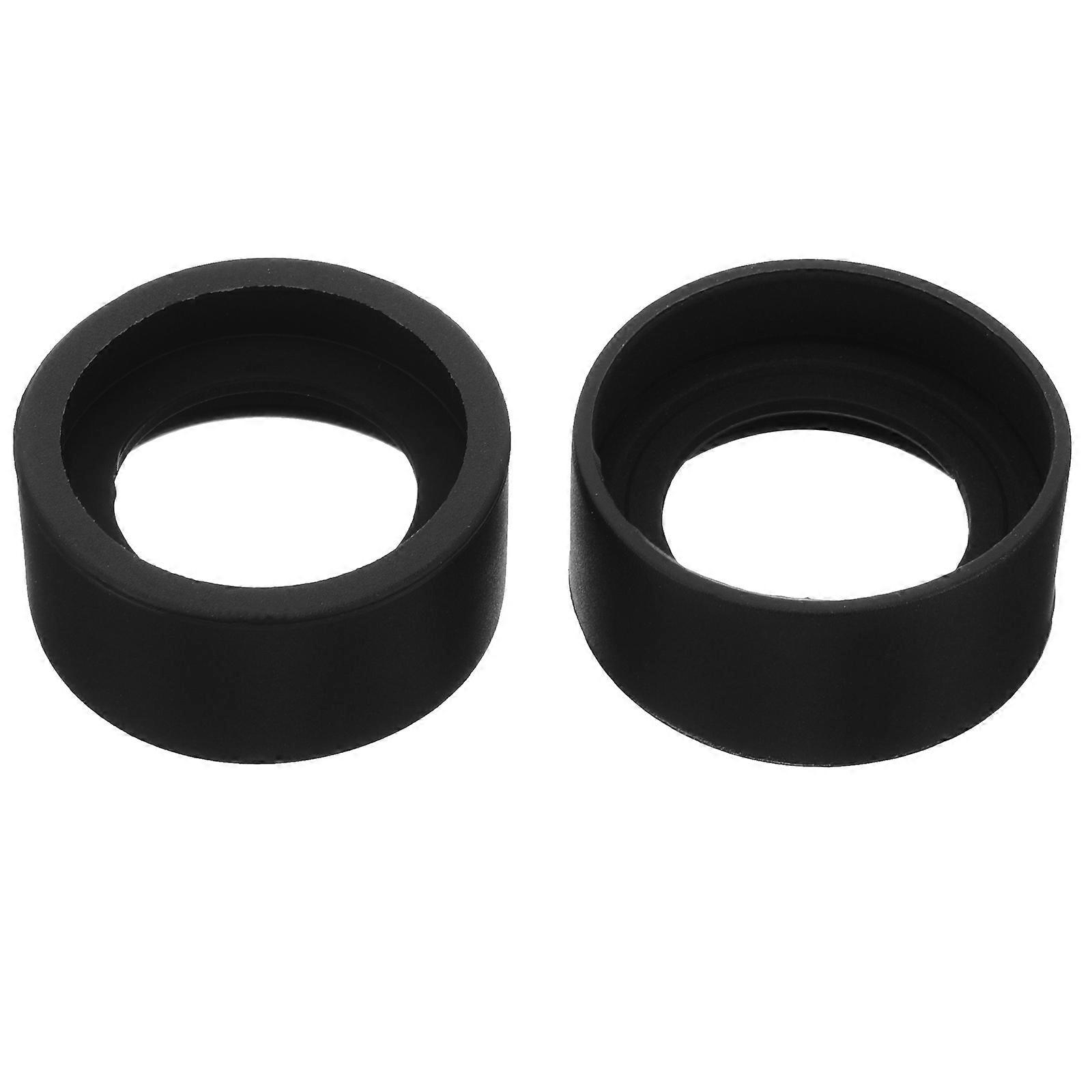 2Pcs Rubber Microscope Eyepiece Covers Eyepiece Guards Eyepiece Cup for Microscope