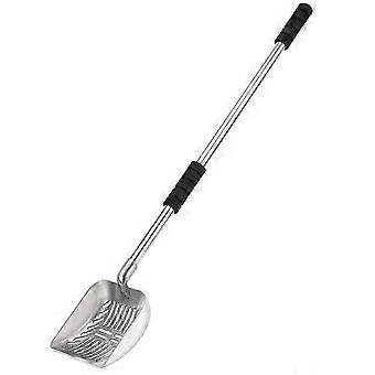 Metalske med dyb skovl og langt håndtag. Aftagelig sigte i rustfrit stål med non-stick-belægning og skumpolstret greb. Bøjes ikke tilbage. Kraftig 26-27
