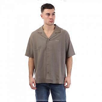 Boss Mens Logo Knitted Shirt
