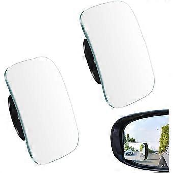 2 Pcs Adjustable Blind Spot Mirror, 360 Degree Wide Angle Rear View Car Side Mirror, Blind Spot Mirror, Convex Wide Angle Rearview Mirror, Wide Angle 