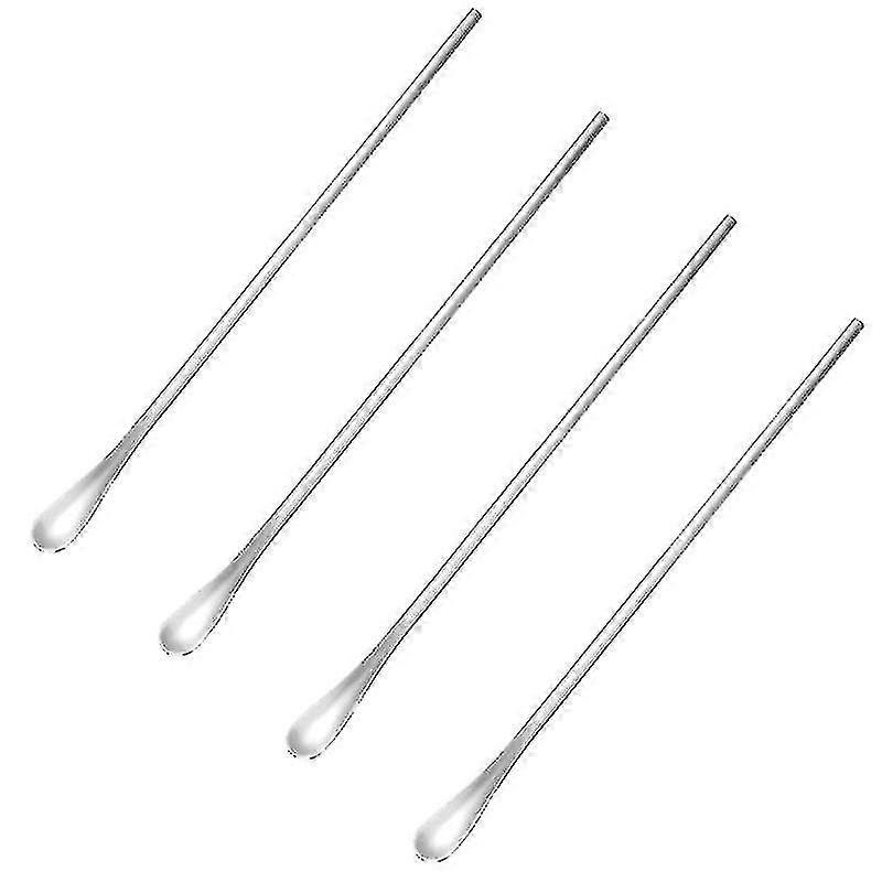 4pcs Coffee Stirring Spoons Long Handle Spoon Multi-functional Mixing Spoon
