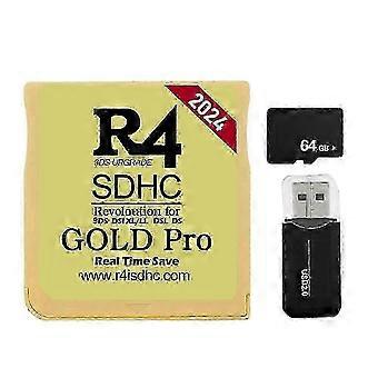 2026 2024 R4 Karte R4 SDHC Adapter Flashkarte 64G 6000-in-1 für DSL XL/LL Secure Digital Speicherkarte Spiel DS