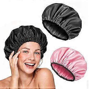 Waterdichte, herbruikbare douchemuts, grote badmuts, badmuts met elastische band voor schoonheidssalons en spa's, milieuvriendelijke badmuts voor het haar.