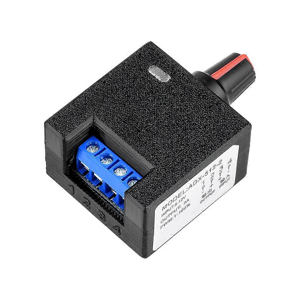 12V PWM Fan Speed Controller, Precise 1-100% Control, Low Noise, 2A Max Current