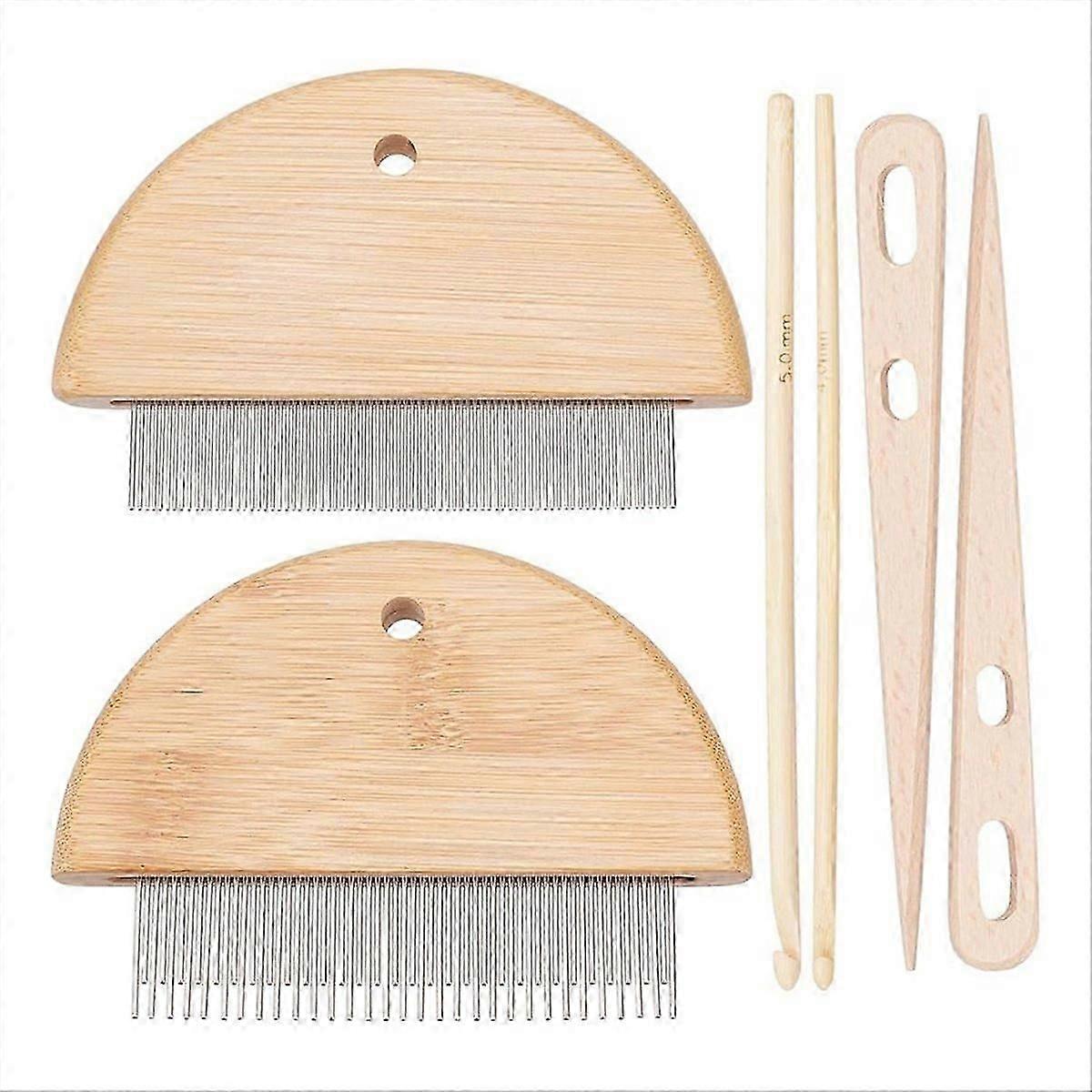 Tapestry Weaving Combs Hand Knitting Tools Needle Threader OI