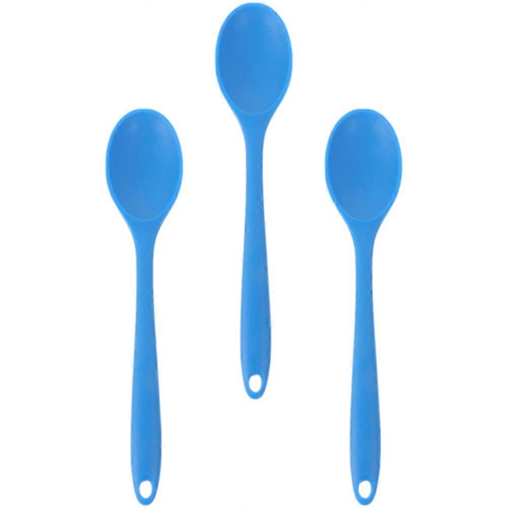 3Pcs Multi-function Mixing Spoons Convenient Soup Spoons Kitchen Small Salad Spoons