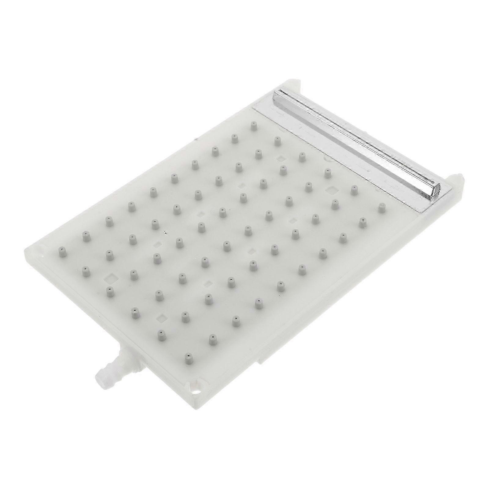 Rainfall Shower Head Replacement, 60-Hole Rectangular Plastic Nozzle Plate, Waterfall Effect, Universal Compatible with Most Shower Systems