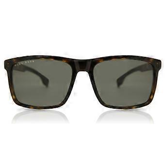 Boss 1036/S 086/QT Full Rim Dark Havana Men Rectangle Sunglasses UV3 Original
