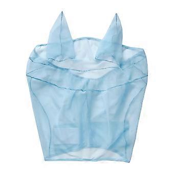 Horse Face Cover Fly Mask for Horses, Easy Wear Net Fabric with Ear Coverage and Nose Opening Design for Warm Weather Turnout and Stable Use