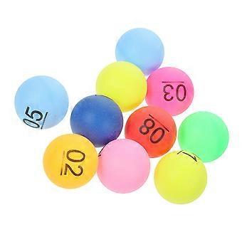 30pcs Party Game Balls Boules numérotées en plastique Petites boules de loterie Game Props Party 1-30 boules de loterie