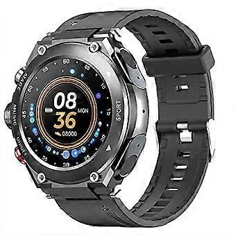 T92 Smart Watch for Men with Bluetooth 5.0 TWS Earbuds, Waterproof Design, Body Temperature and Sport Tracking (Black)