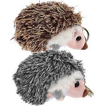 Bambini Portachiavi Peluche Riccio Portachiavi Regalo di Compleanno Lega di Zinco Materiale Chiave Decorazione 2 Pz