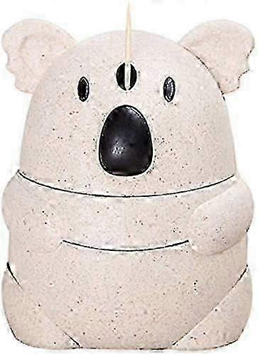 Push Toothpick Dispenser, Automatic Cute Koala Toothpick Holder Toothpicks Organizer Storage