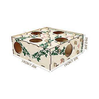 Hamster Maze Toy Wooden Small Pets Exercising Toy 1Pcs for Fun