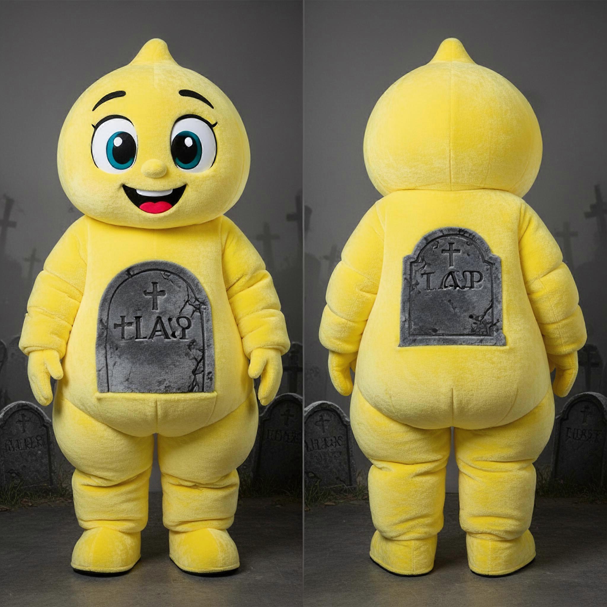 MASTICOT Lemon Yellow Cheerful Graveyard Mascot