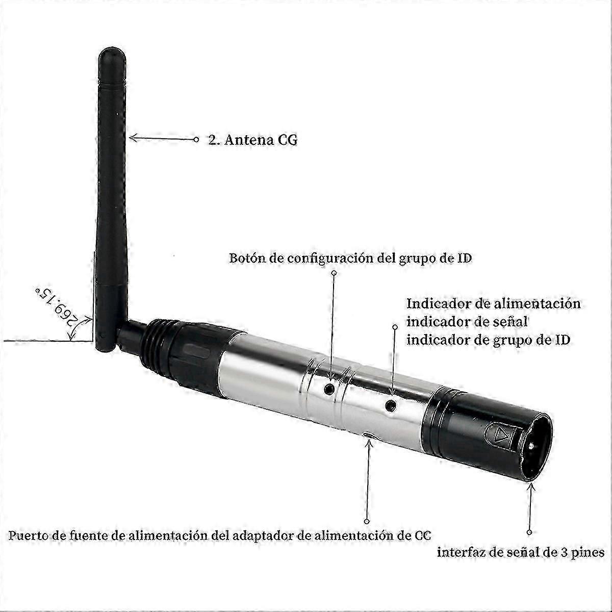 Wireless DMX512 Transmitter Receiver Plug