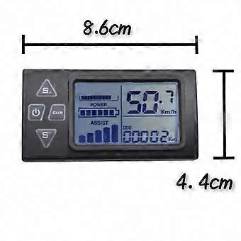 Clear Speed & Meter Display S861 LCD Screen Display, 6PIN Compatible with 24V 36V 48V Electric Bicycles