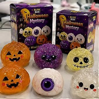 Stress Relief Squeeze Toy Gift Set, Halloween & Christmas Holiday Box, PET 8.5 cm