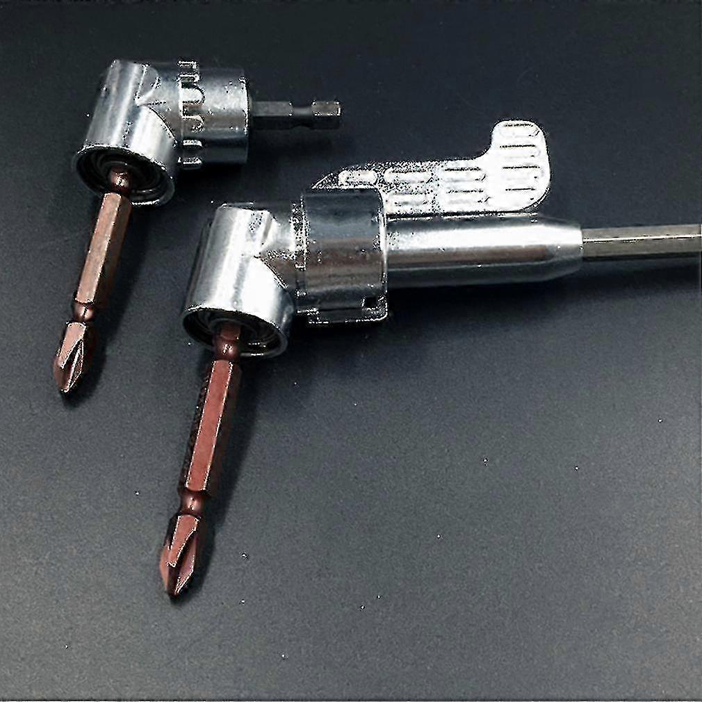 105angle 1/4" Extension Hex Drill Bit Screwdriver Socket Holder Adaptor