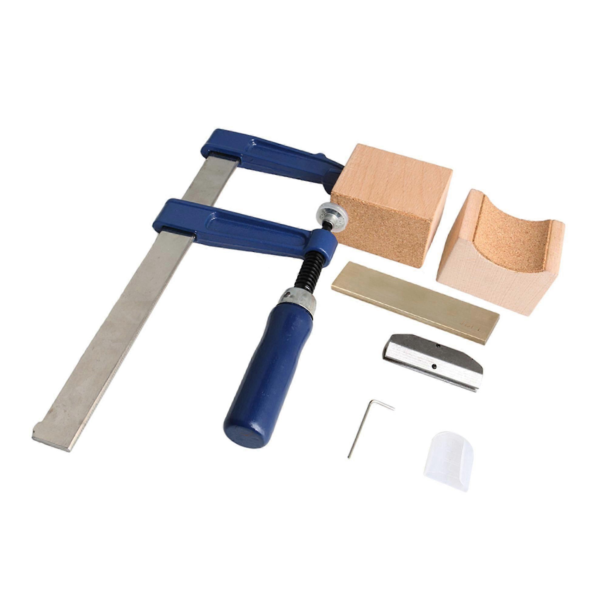 DIY Guitar Fret Mounting Press Insert Tool Kit with Flat Brass Insert