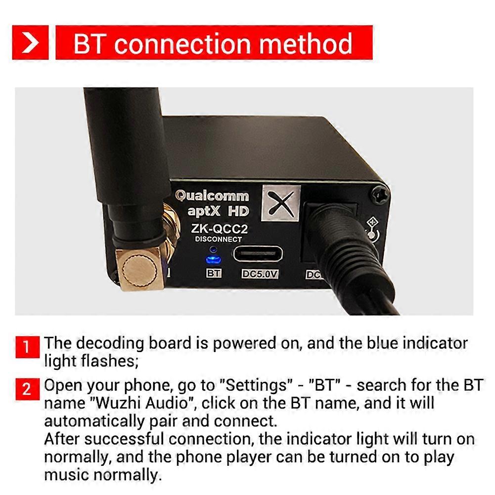 QCC5125 Isolated Audiophile-Grade Lossless Qualcomm Bluetooth Decoder Receiver Preamplifier Board Support LDAC/APTX