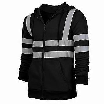 Safety Work Coat with Hoodie and Sweatshirt Outfit for Men