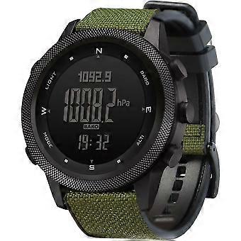 Tactisch horloge voor heren met kompas, buitensporthorloge voor heren wandelen, digitaal polshorloge met barometer, hoogtemeter, stappenteller