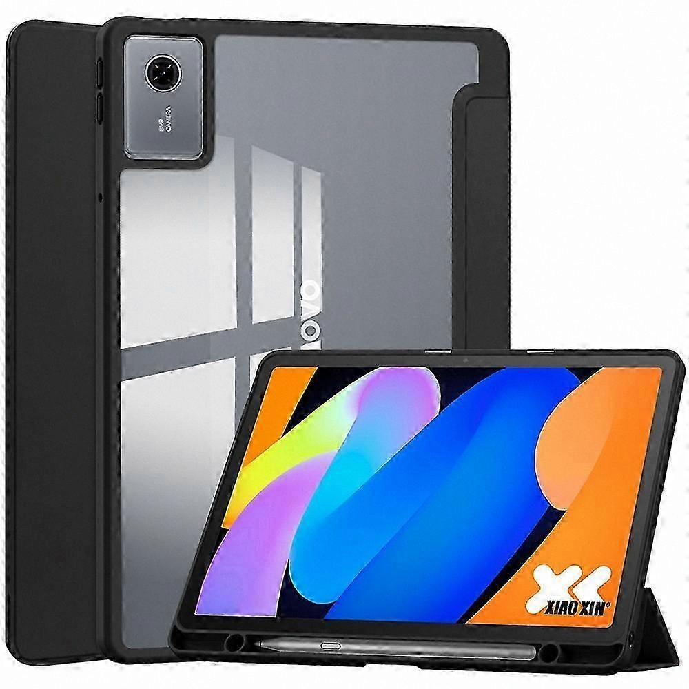 Clear Acrylic Leather Case for 11 Inch Tablets, Auto Wake Sleep Function, Compatible with Multiple Models