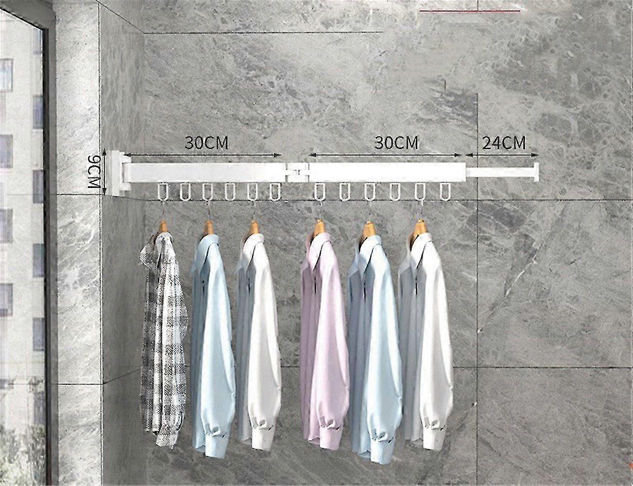 Slim Foldable Wall Coat Rack