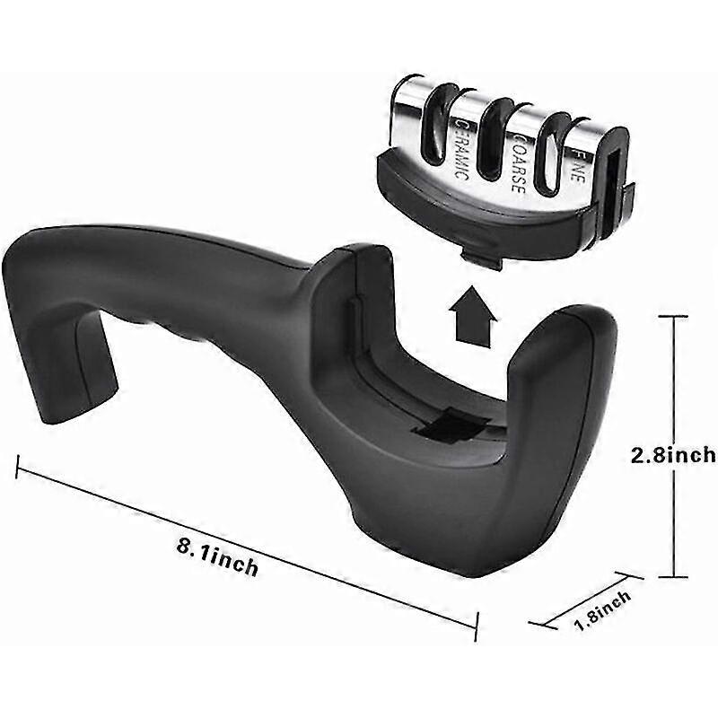 Non-Slip 3-Stage Manual Sharpener